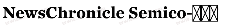 NewsChronicle Semico字体转换